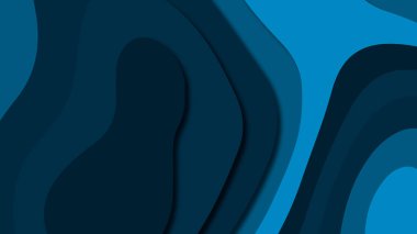 Kağıt Sanat karikatür soyut dalgalar. Kağıt arka plan bölmek. Modern origami tasarım şablonu. Kağıt arka plan kes. Soyut gerçekçi kağıt dekorasyon dokulu tasarımı için