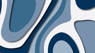 Kağıt Sanat karikatür soyut dalgalar. Kağıt arka plan bölmek. Modern origami tasarım şablonu. Kağıt arka plan kes. Soyut gerçekçi kağıt dekorasyon dokulu tasarımı için