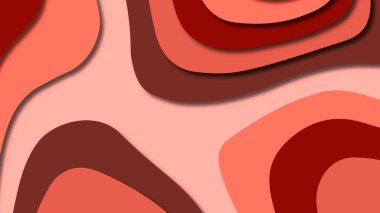 Kağıt Sanat karikatür soyut dalgalar. Kağıt arka plan bölmek. Modern origami tasarım şablonu. Kağıt arka plan kes. Soyut gerçekçi kağıt dekorasyon dokulu tasarımı için