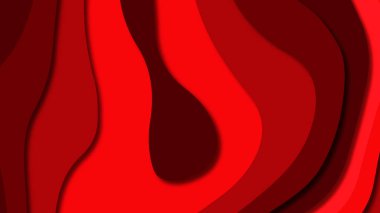 Kağıt Sanat karikatür soyut dalgalar. Kağıt arka plan bölmek. Modern origami tasarım şablonu. Kağıt arka plan kes. Soyut gerçekçi kağıt dekorasyon dokulu tasarımı için