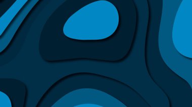 Kağıt Sanat karikatür soyut dalgalar. Kağıt arka plan bölmek. Modern origami tasarım şablonu. Kağıt arka plan kes. Soyut gerçekçi kağıt dekorasyon dokulu tasarımı için