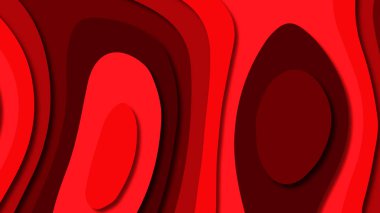 Kağıt Sanat karikatür soyut dalgalar. Kağıt arka plan bölmek. Modern origami tasarım şablonu. Kağıt arka plan kes. Soyut gerçekçi kağıt dekorasyon dokulu tasarımı için