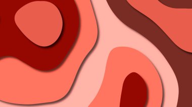 Kağıt Sanat karikatür soyut dalgalar. Kağıt arka plan bölmek. Modern origami tasarım şablonu. Kağıt arka plan kes. Soyut gerçekçi kağıt dekorasyon dokulu tasarımı için