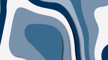 Kağıt Sanat karikatür soyut dalgalar. Kağıt arka plan bölmek. Modern origami tasarım şablonu. Kağıt arka plan kes. Soyut gerçekçi kağıt dekorasyon dokulu tasarımı için