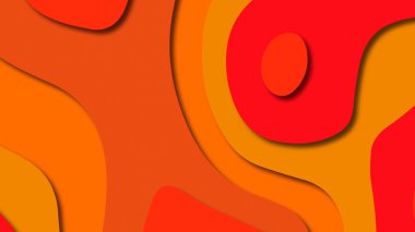 Kağıt Sanat karikatür soyut dalgalar. Kağıt arka plan bölmek. Modern origami tasarım şablonu. Kağıt arka plan kes. Soyut gerçekçi kağıt dekorasyon dokulu tasarımı için