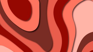 Kağıt Sanat karikatür soyut dalgalar. Kağıt arka plan bölmek. Modern origami tasarım şablonu. Kağıt arka plan kes. Soyut gerçekçi kağıt dekorasyon dokulu tasarımı için