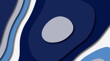 Kağıt Sanat karikatür soyut dalgalar. Kağıt arka plan bölmek. Modern origami tasarım şablonu. Kağıt arka plan kes. Soyut gerçekçi kağıt dekorasyon dokulu tasarımı için