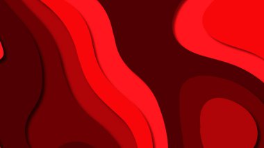 Kağıt Sanat karikatür soyut dalgalar. Kağıt arka plan bölmek. Modern origami tasarım şablonu. Kağıt arka plan kes. Soyut gerçekçi kağıt dekorasyon dokulu tasarımı için