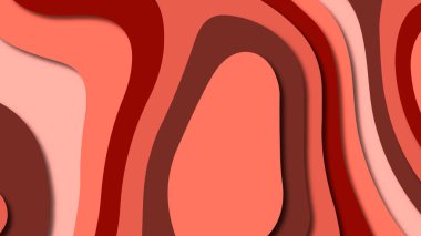 Kağıt Sanat karikatür soyut dalgalar. Kağıt arka plan bölmek. Modern origami tasarım şablonu. Kağıt arka plan kes. Soyut gerçekçi kağıt dekorasyon dokulu tasarımı için