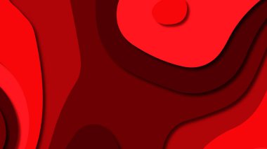 Kağıt Sanat karikatür soyut dalgalar. Kağıt arka plan bölmek. Modern origami tasarım şablonu. Kağıt arka plan kes. Soyut gerçekçi kağıt dekorasyon dokulu tasarımı için