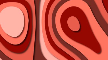 Kağıt Sanat karikatür soyut dalgalar. Kağıt arka plan bölmek. Modern origami tasarım şablonu. Kağıt arka plan kes. Soyut gerçekçi kağıt dekorasyon dokulu tasarımı için