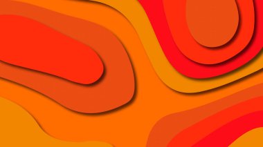 Kağıt Sanat karikatür soyut dalgalar. Kağıt arka plan bölmek. Modern origami tasarım şablonu. Kağıt arka plan kes. Soyut gerçekçi kağıt dekorasyon dokulu tasarımı için