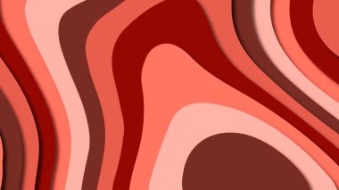 Kağıt Sanat karikatür soyut dalgalar. Kağıt arka plan bölmek. Modern origami tasarım şablonu. Kağıt arka plan kes. Soyut gerçekçi kağıt dekorasyon dokulu tasarımı için