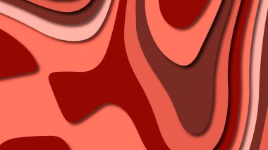 Kağıt Sanat karikatür soyut dalgalar. Kağıt arka plan bölmek. Modern origami tasarım şablonu. Kağıt arka plan kes. Soyut gerçekçi kağıt dekorasyon dokulu tasarımı için