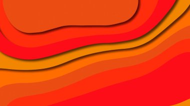 Kağıt Sanat karikatür soyut dalgalar. Kağıt arka plan bölmek. Modern origami tasarım şablonu. Kağıt arka plan kes. Soyut gerçekçi kağıt dekorasyon dokulu tasarımı için