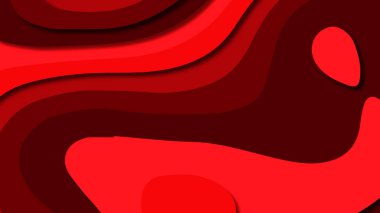 Kağıt Sanat karikatür soyut dalgalar. Kağıt arka plan bölmek. Modern origami tasarım şablonu. Kağıt arka plan kes. Soyut gerçekçi kağıt dekorasyon dokulu tasarımı için