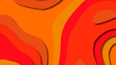 Kağıt Sanat karikatür soyut dalgalar. Kağıt arka plan bölmek. Modern origami tasarım şablonu. Kağıt arka plan kes. Soyut gerçekçi kağıt dekorasyon dokulu tasarımı için