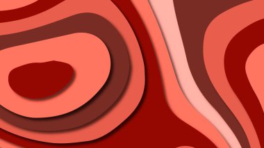 Kağıt Sanat karikatür soyut dalgalar. Kağıt arka plan bölmek. Modern origami tasarım şablonu. Kağıt arka plan kes. Soyut gerçekçi kağıt dekorasyon dokulu tasarımı için