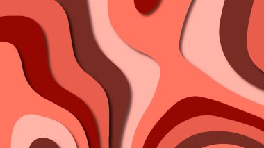 Kağıt Sanat karikatür soyut dalgalar. Kağıt arka plan bölmek. Modern origami tasarım şablonu. Kağıt arka plan kes. Soyut gerçekçi kağıt dekorasyon dokulu tasarımı için