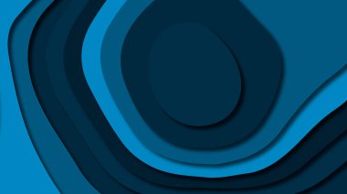 Kağıt Sanat karikatür soyut dalgalar. Kağıt arka plan bölmek. Modern origami tasarım şablonu. Kağıt arka plan kes. Soyut gerçekçi kağıt dekorasyon dokulu tasarımı için