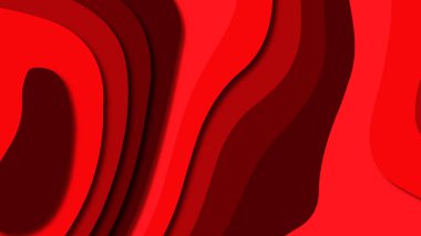 Kağıt Sanat karikatür soyut dalgalar. Kağıt arka plan bölmek. Modern origami tasarım şablonu. Kağıt arka plan kes. Soyut gerçekçi kağıt dekorasyon dokulu tasarımı için