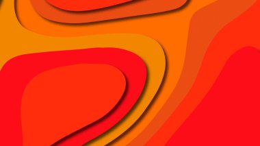 Kağıt Sanat karikatür soyut dalgalar. Kağıt arka plan bölmek. Modern origami tasarım şablonu. Kağıt arka plan kes. Soyut gerçekçi kağıt dekorasyon dokulu tasarımı için