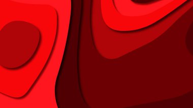 Kağıt Sanat karikatür soyut dalgalar. Kağıt arka plan bölmek. Modern origami tasarım şablonu. Kağıt arka plan kes. Soyut gerçekçi kağıt dekorasyon dokulu tasarımı için