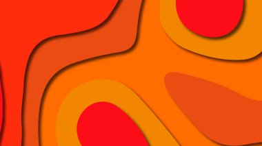 Kağıt Sanat karikatür soyut dalgalar. Kağıt arka plan bölmek. Modern origami tasarım şablonu. Kağıt arka plan kes. Soyut gerçekçi kağıt dekorasyon dokulu tasarımı için