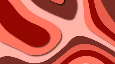 Kağıt Sanat karikatür soyut dalgalar. Kağıt arka plan bölmek. Modern origami tasarım şablonu. Kağıt arka plan kes. Soyut gerçekçi kağıt dekorasyon dokulu tasarımı için