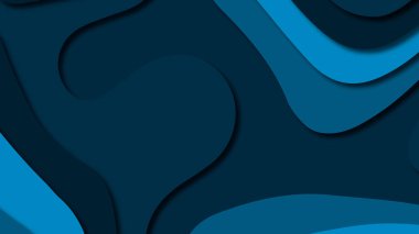 Kağıt Sanat karikatür soyut dalgalar. Kağıt arka plan bölmek. Modern origami tasarım şablonu. Kağıt arka plan kes. Soyut gerçekçi kağıt dekorasyon dokulu tasarımı için