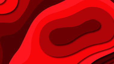 Kağıt Sanat karikatür soyut dalgalar. Kağıt arka plan bölmek. Modern origami tasarım şablonu. Kağıt arka plan kes. Soyut gerçekçi kağıt dekorasyon dokulu tasarımı için