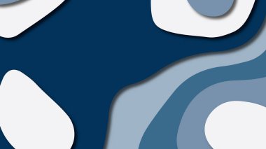 Kağıt Sanat karikatür soyut dalgalar. Kağıt arka plan bölmek. Modern origami tasarım şablonu. Kağıt arka plan kes. Soyut gerçekçi kağıt dekorasyon dokulu tasarımı için