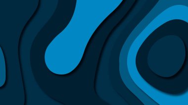 Kağıt Sanat karikatür soyut dalgalar. Kağıt arka plan bölmek. Modern origami tasarım şablonu. Kağıt arka plan kes. Soyut gerçekçi kağıt dekorasyon dokulu tasarımı için