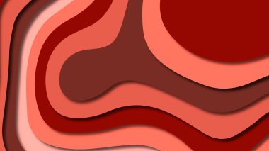 Kağıt Sanat karikatür soyut dalgalar. Kağıt arka plan bölmek. Modern origami tasarım şablonu. Kağıt arka plan kes. Soyut gerçekçi kağıt dekorasyon dokulu tasarımı için