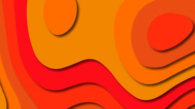 Kağıt Sanat karikatür soyut dalgalar. Kağıt arka plan bölmek. Modern origami tasarım şablonu. Kağıt arka plan kes. Soyut gerçekçi kağıt dekorasyon dokulu tasarımı için