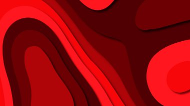 Kağıt Sanat karikatür soyut dalgalar. Kağıt arka plan bölmek. Modern origami tasarım şablonu. Kağıt arka plan kes. Soyut gerçekçi kağıt dekorasyon dokulu tasarımı için