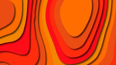 Kağıt Sanat karikatür soyut dalgalar. Kağıt arka plan bölmek. Modern origami tasarım şablonu. Kağıt arka plan kes. Soyut gerçekçi kağıt dekorasyon dokulu tasarımı için