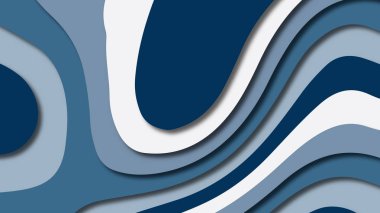 Kağıt Sanat karikatür soyut dalgalar. Kağıt arka plan bölmek. Modern origami tasarım şablonu. Kağıt arka plan kes. Soyut gerçekçi kağıt dekorasyon dokulu tasarımı için