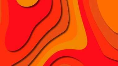 Kağıt Sanat karikatür soyut dalgalar. Kağıt arka plan bölmek. Modern origami tasarım şablonu. Kağıt arka plan kes. Soyut gerçekçi kağıt dekorasyon dokulu tasarımı için