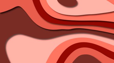 Kağıt Sanat karikatür soyut dalgalar. Kağıt arka plan bölmek. Modern origami tasarım şablonu. Kağıt arka plan kes. Soyut gerçekçi kağıt dekorasyon dokulu tasarımı için