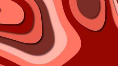 Kağıt Sanat karikatür soyut dalgalar. Kağıt arka plan bölmek. Modern origami tasarım şablonu. Kağıt arka plan kes. Soyut gerçekçi kağıt dekorasyon dokulu tasarımı için