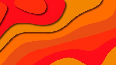 Kağıt Sanat karikatür soyut dalgalar. Kağıt arka plan bölmek. Modern origami tasarım şablonu. Kağıt arka plan kes. Soyut gerçekçi kağıt dekorasyon dokulu tasarımı için