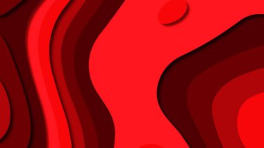 Kağıt Sanat karikatür soyut dalgalar. Kağıt arka plan bölmek. Modern origami tasarım şablonu. Kağıt arka plan kes. Soyut gerçekçi kağıt dekorasyon dokulu tasarımı için