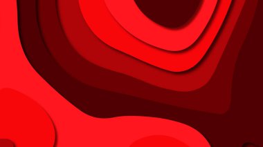 Kağıt Sanat karikatür soyut dalgalar. Kağıt arka plan bölmek. Modern origami tasarım şablonu. Kağıt arka plan kes. Soyut gerçekçi kağıt dekorasyon dokulu tasarımı için