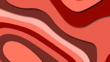 Kağıt Sanat karikatür soyut dalgalar. Kağıt arka plan bölmek. Modern origami tasarım şablonu. Kağıt arka plan kes. Soyut gerçekçi kağıt dekorasyon dokulu tasarımı için