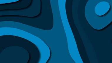 Kağıt Sanat karikatür soyut dalgalar. Kağıt arka plan bölmek. Modern origami tasarım şablonu. Kağıt arka plan kes. Soyut gerçekçi kağıt dekorasyon dokulu tasarımı için