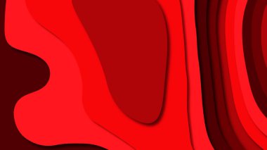 Kağıt Sanat karikatür soyut dalgalar. Kağıt arka plan bölmek. Modern origami tasarım şablonu. Kağıt arka plan kes. Soyut gerçekçi kağıt dekorasyon dokulu tasarımı için