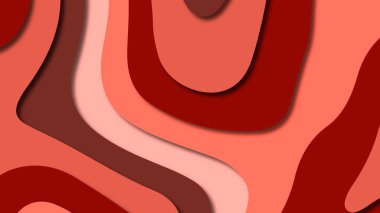 Kağıt Sanat karikatür soyut dalgalar. Kağıt arka plan bölmek. Modern origami tasarım şablonu. Kağıt arka plan kes. Soyut gerçekçi kağıt dekorasyon dokulu tasarımı için