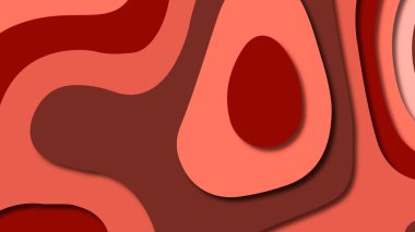 Kağıt Sanat karikatür soyut dalgalar. Kağıt arka plan bölmek. Modern origami tasarım şablonu. Kağıt arka plan kes. Soyut gerçekçi kağıt dekorasyon dokulu tasarımı için