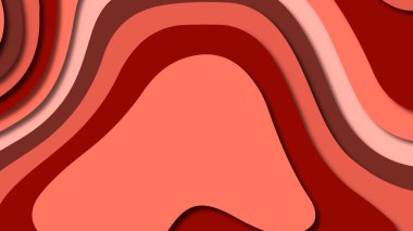 Kağıt Sanat karikatür soyut dalgalar. Kağıt arka plan bölmek. Modern origami tasarım şablonu. Kağıt arka plan kes. Soyut gerçekçi kağıt dekorasyon dokulu tasarımı için